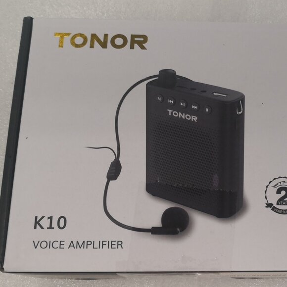 Tonor K10 Voice Amplifier. Bluetooth, FM Radio, SD Card, USBC Rechargeable USB